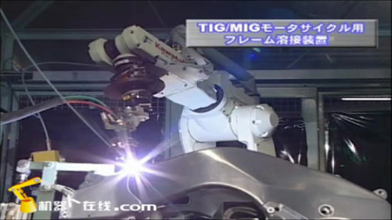 金属加工行业_TIG弧焊_川崎FA10Na机器人 1